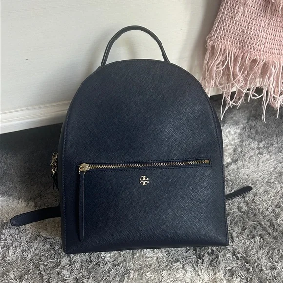 Tory Burch | Bags | Tory Burch Emerson Navy Backpack With  display picture 3